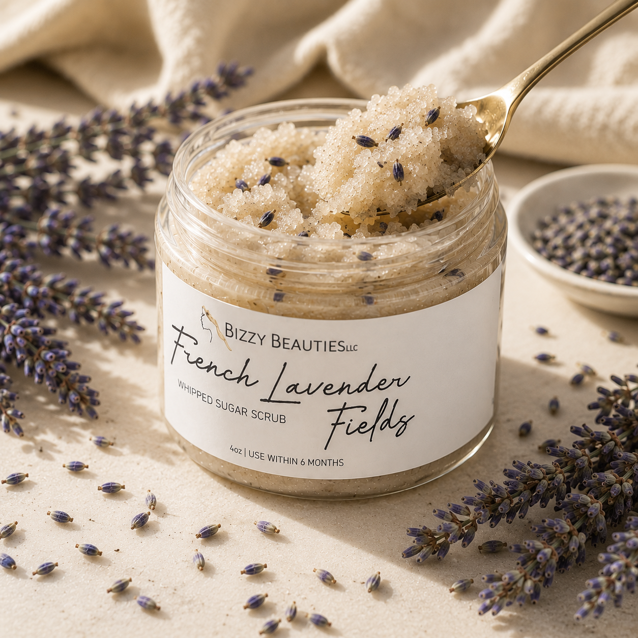 Lavender Chamomile Duo – Sugar Scrub & Body Butter