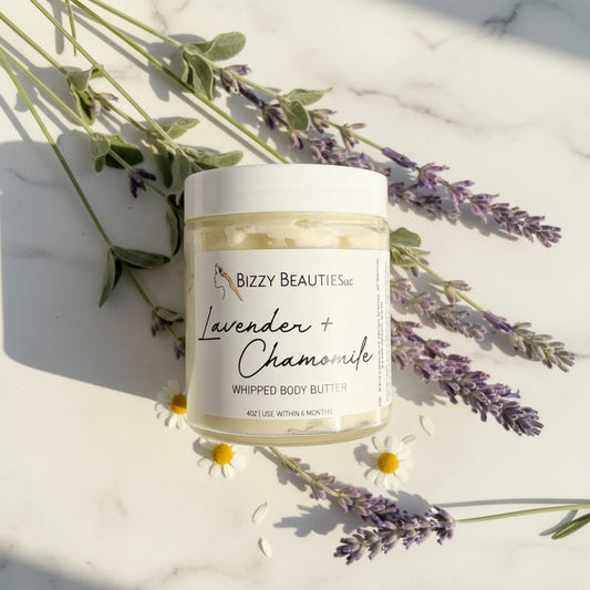 Lavender Chamomile Duo – Sugar Scrub & Body Butter