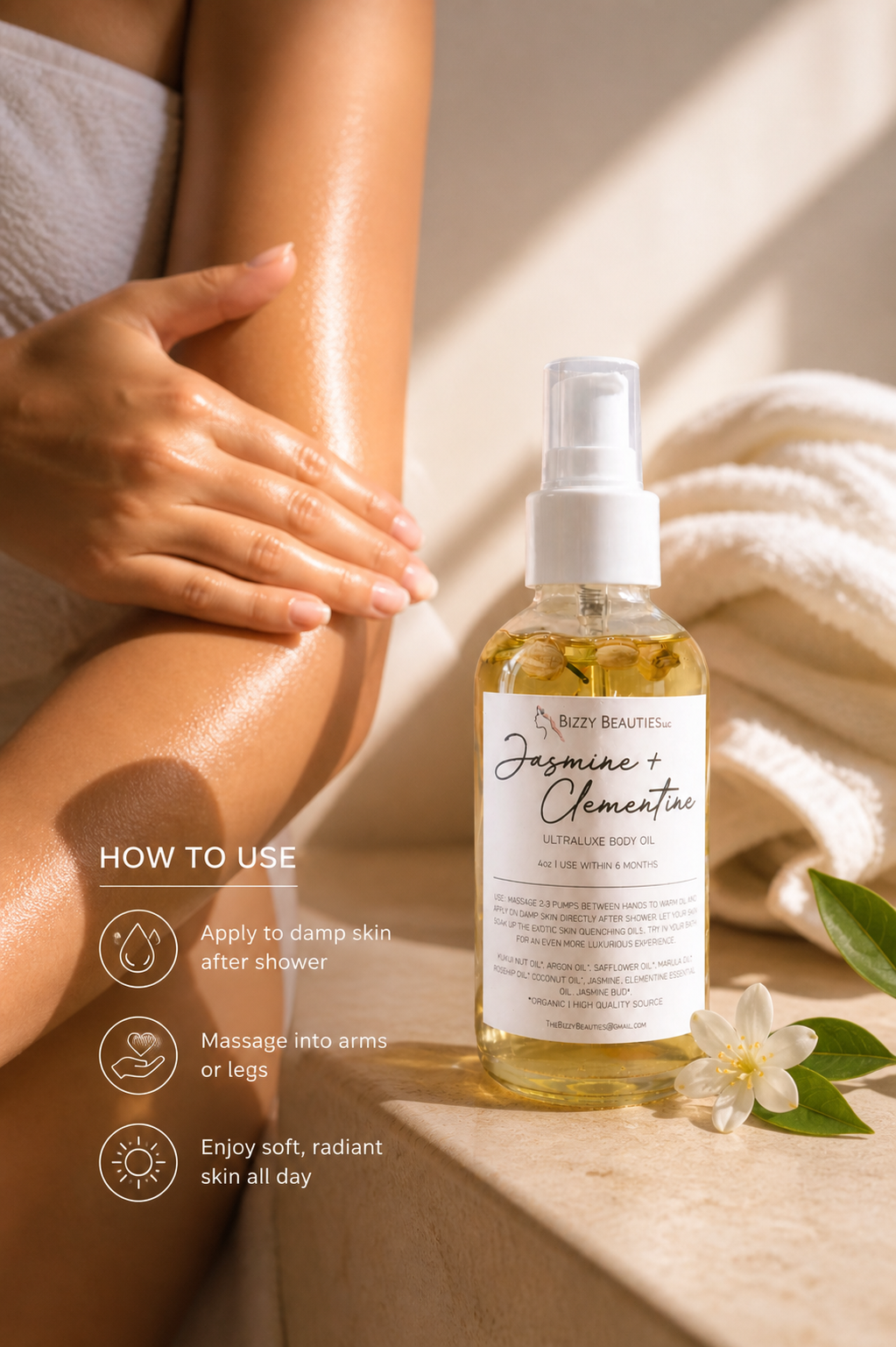 Jasmine + Clementine Ultraluxe Body Oil